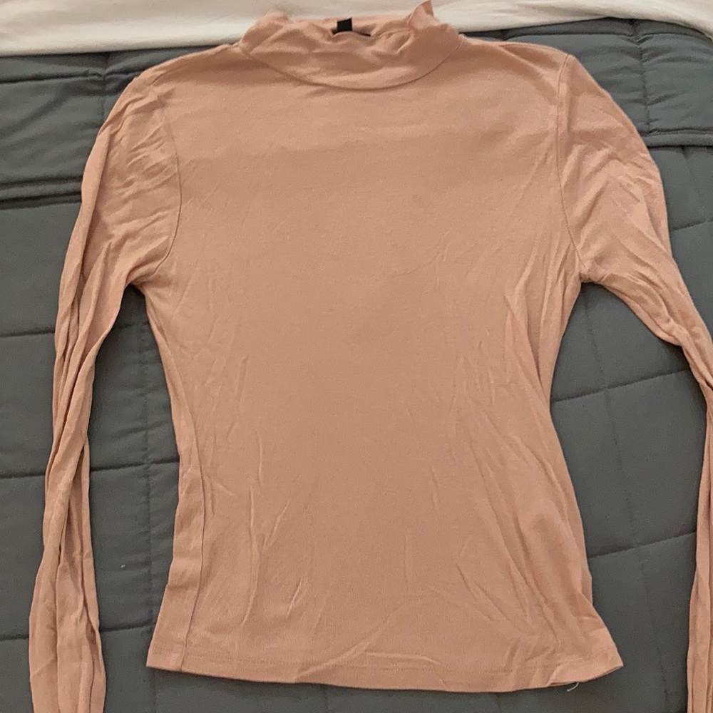 TOPSHOP Pale Pink/Nude light turtleneck